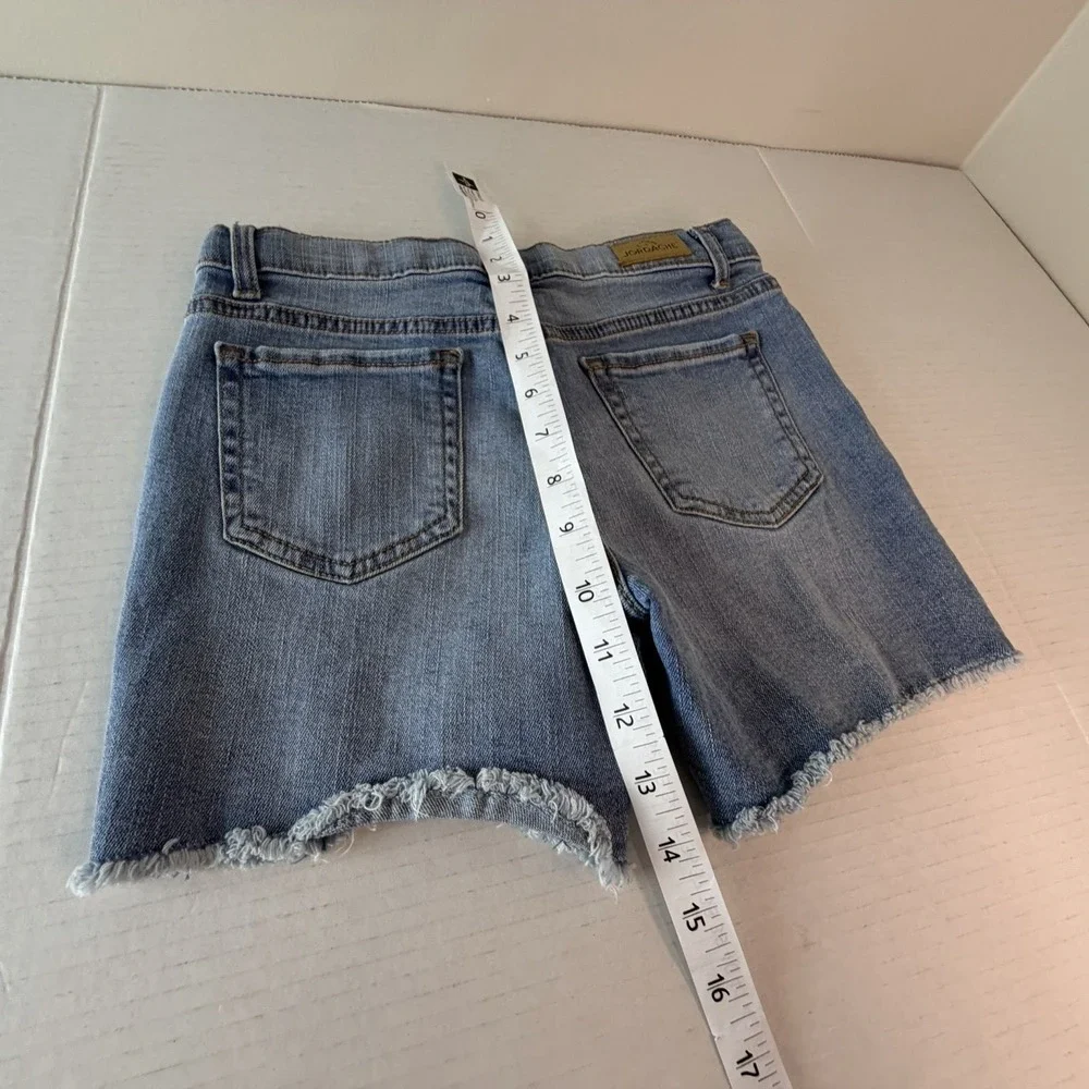 Jordache Distressed Cut Off Denim Shorts Button Fly 5 Pocket Girls Size 10